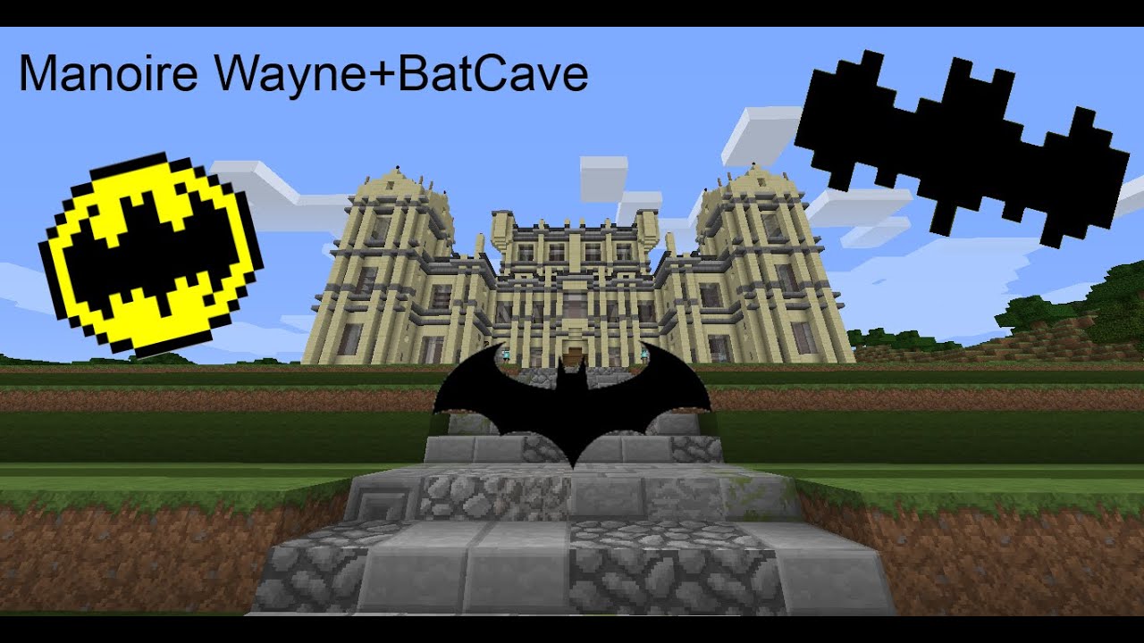 Map Minecraft BATMAN-(batcave-manoire wayne)