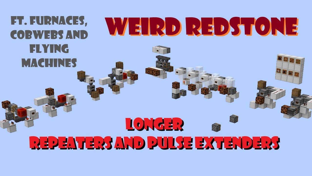 Longer Delays and Pulse Extenders - Weird Redstone