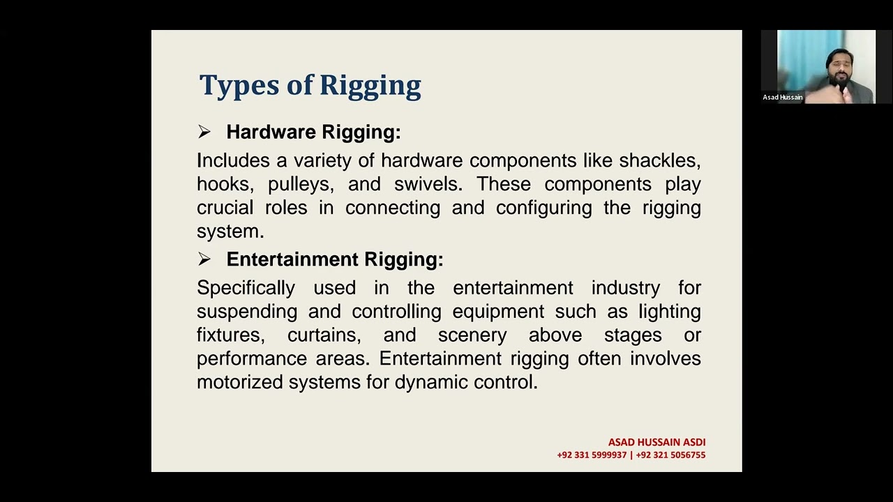Lecture 2 || Rigger Course Level 1 to 3 || Topic Types of Rigging Wire Chain Slings maritime etc