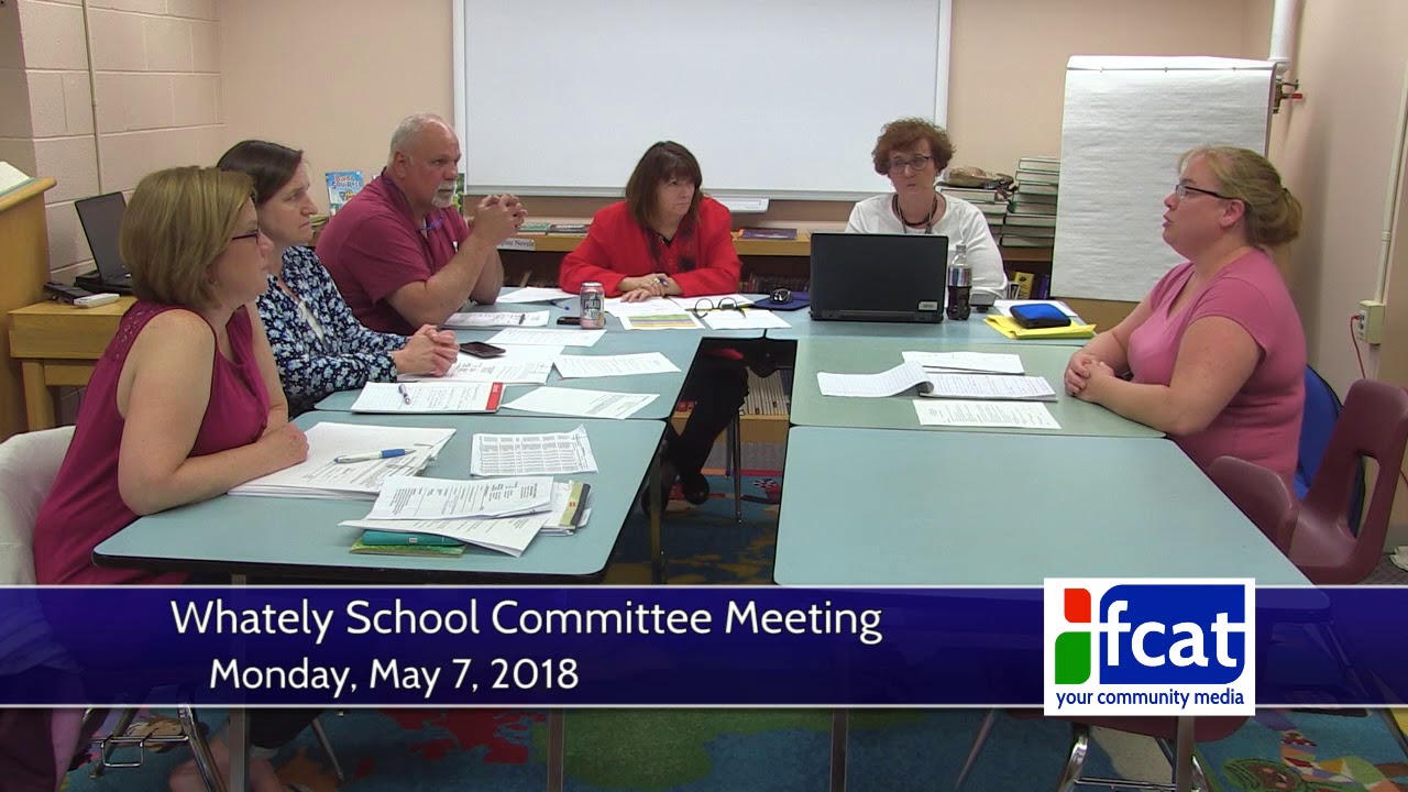 Whately School Committee - May 7, 2018