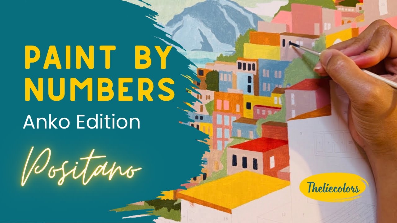Paint With Me - PBN from Anko | Positano | Enjoy the Classical Musical Music #paintwithme #artwork 