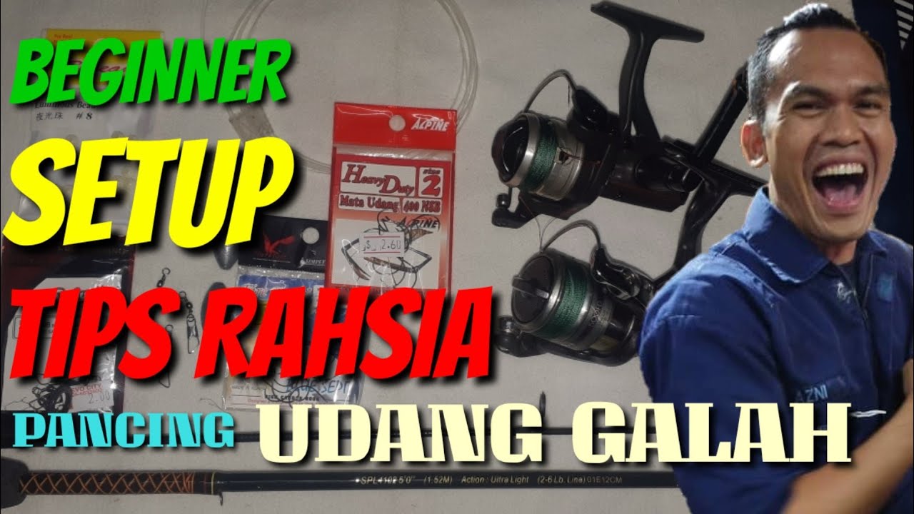 Pemula pancing udang galah|setup mancing udang galah