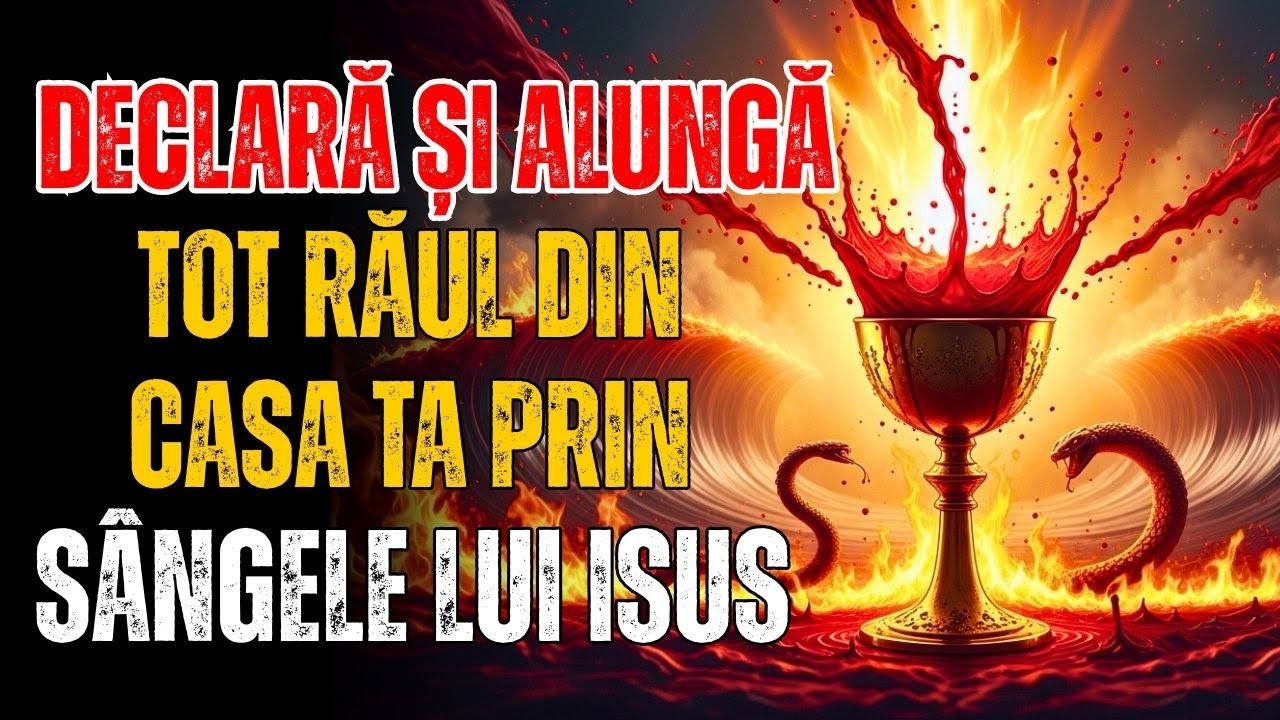 🩸 Declară și toată energia malefică IESE: Sângele lui Iisus îți purifică casa chiar acum
