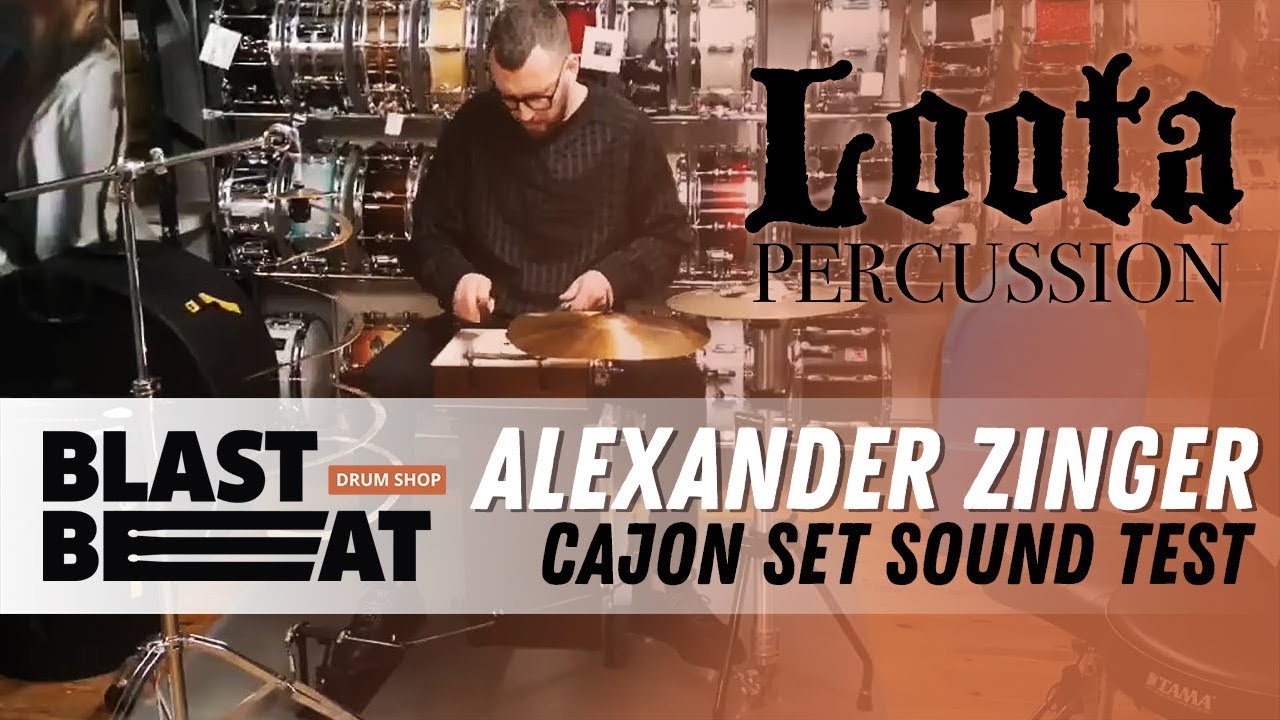 Loota Percussion Cajon Set sound test with Alexander Zinger