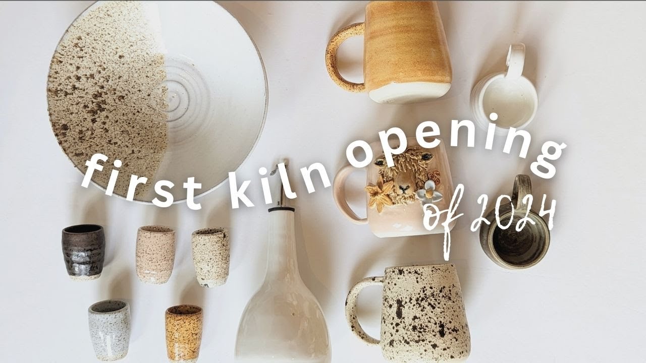 First Kiln Opening of 2024! - Oxidation Kiln Unloading - Ceramics and Pottery