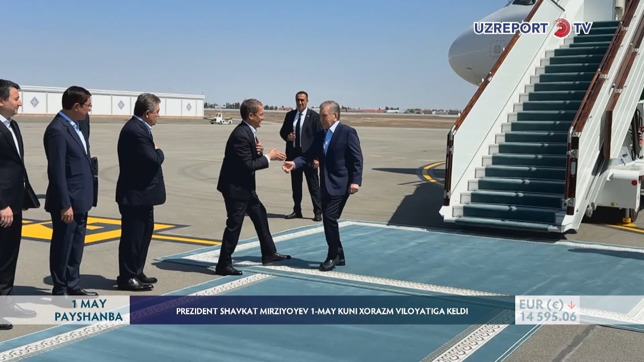 Prezident Shavkat Mirziyoyev 1 may kuni Xorazm viloyatiga keldi