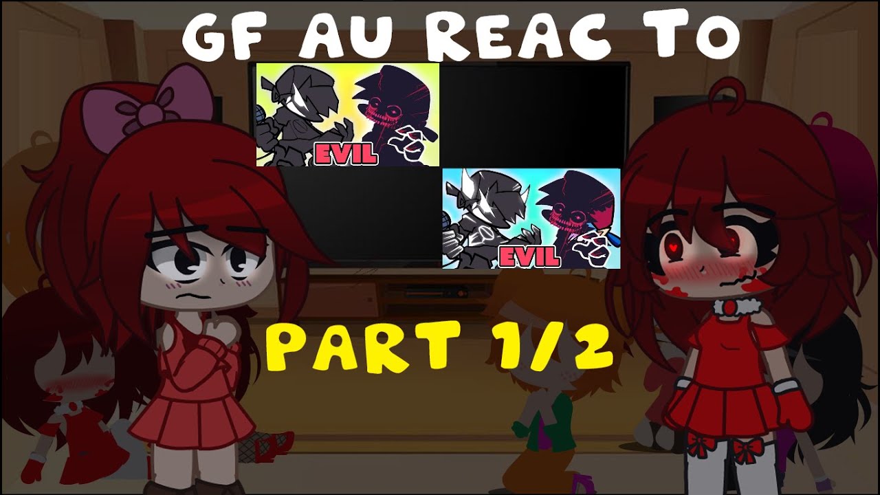Gf's AU react to soul bf vs bf + extra | gya gacha (PART 1/2)