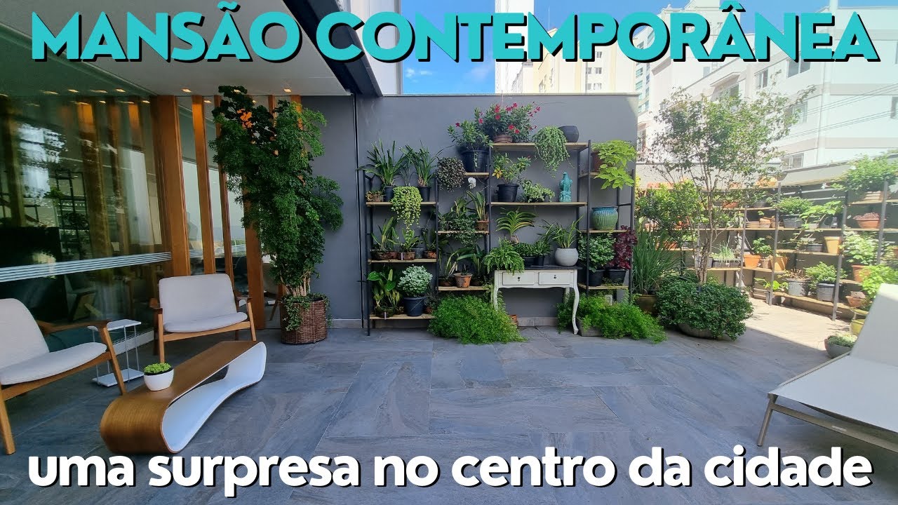 Mansão Contemporânea no centro da cidade. Pegue refresco e petiscos, o vídeo é longo e vale a pena.