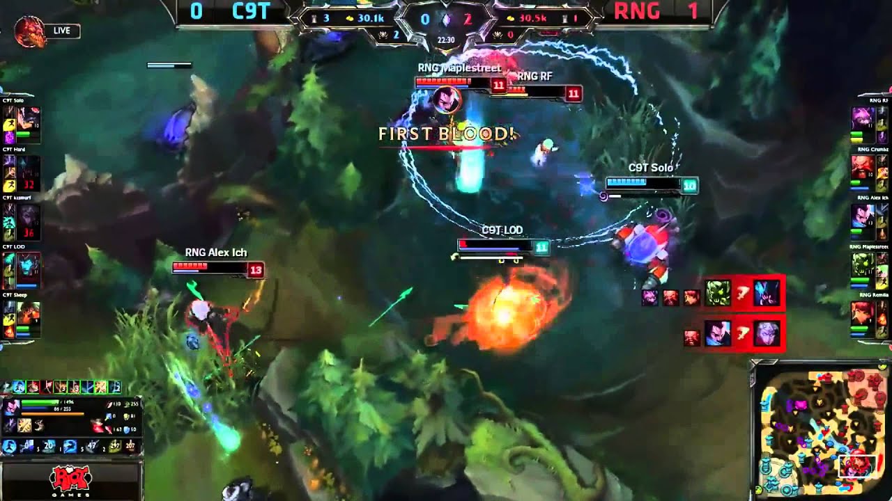 Alex Ich Smooth Outplay - C9T vs RNG - NACS Summer 2015