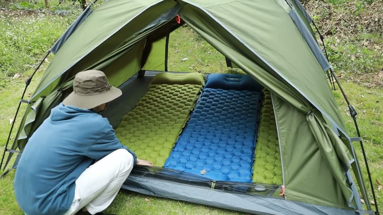 Night Cat Pop Up Tent for 4 Person Man Waterproof Throwing Tent Breathable Easy Adjustment