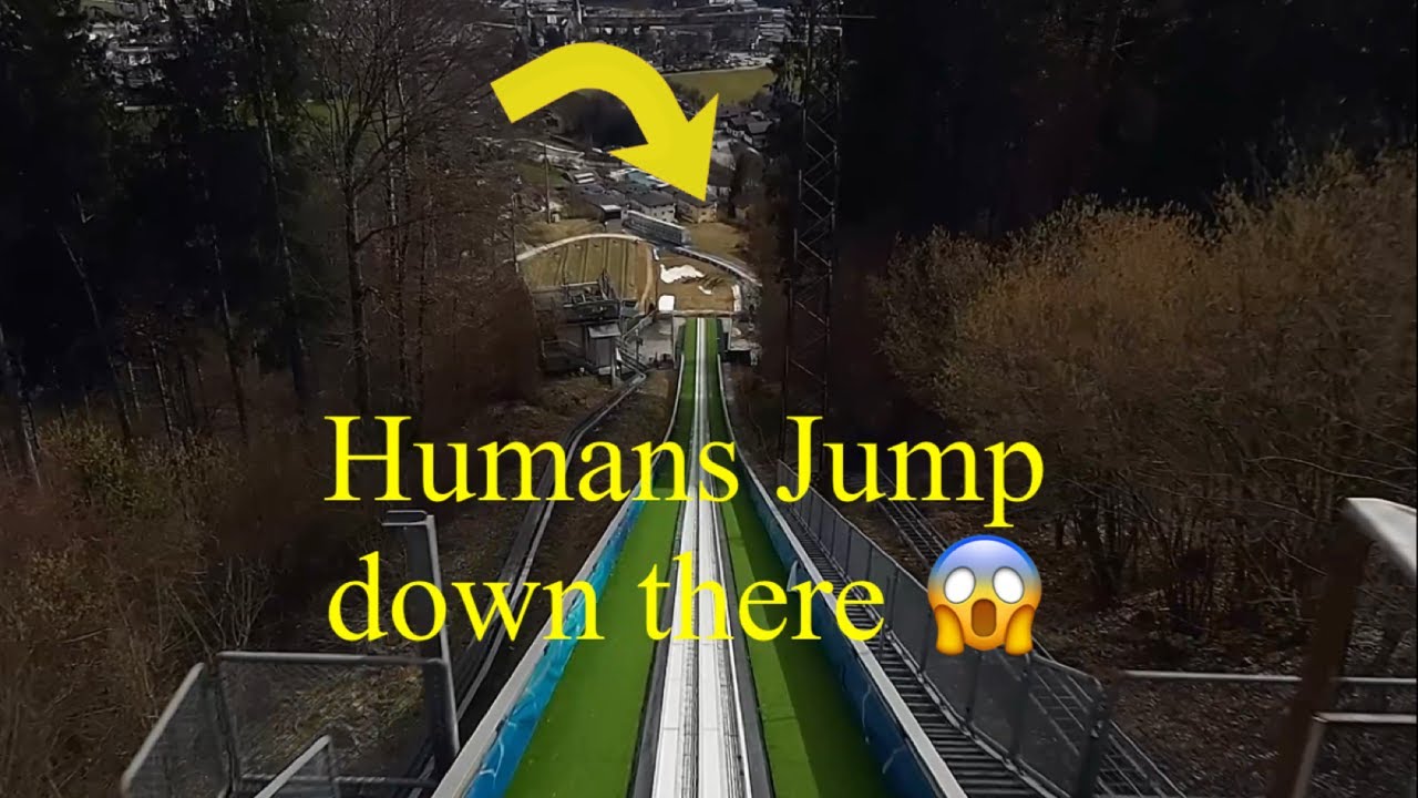 Experience the Thrill of Ski Jumping: FPV Dive on a Ski Jumping Hill