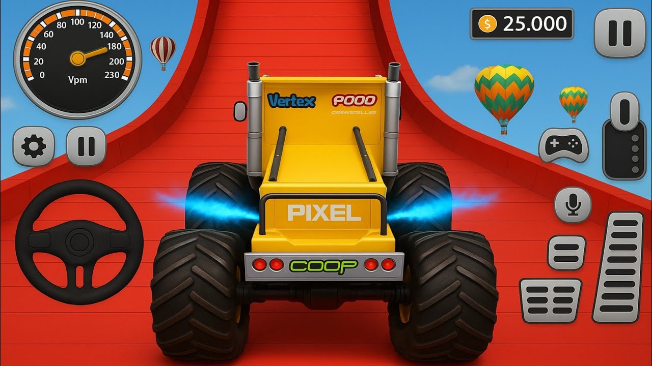 Monster Truck Mega Ramp Extreme Racing - Monster Truck Mega Ramp Racing - Android Gameplay 