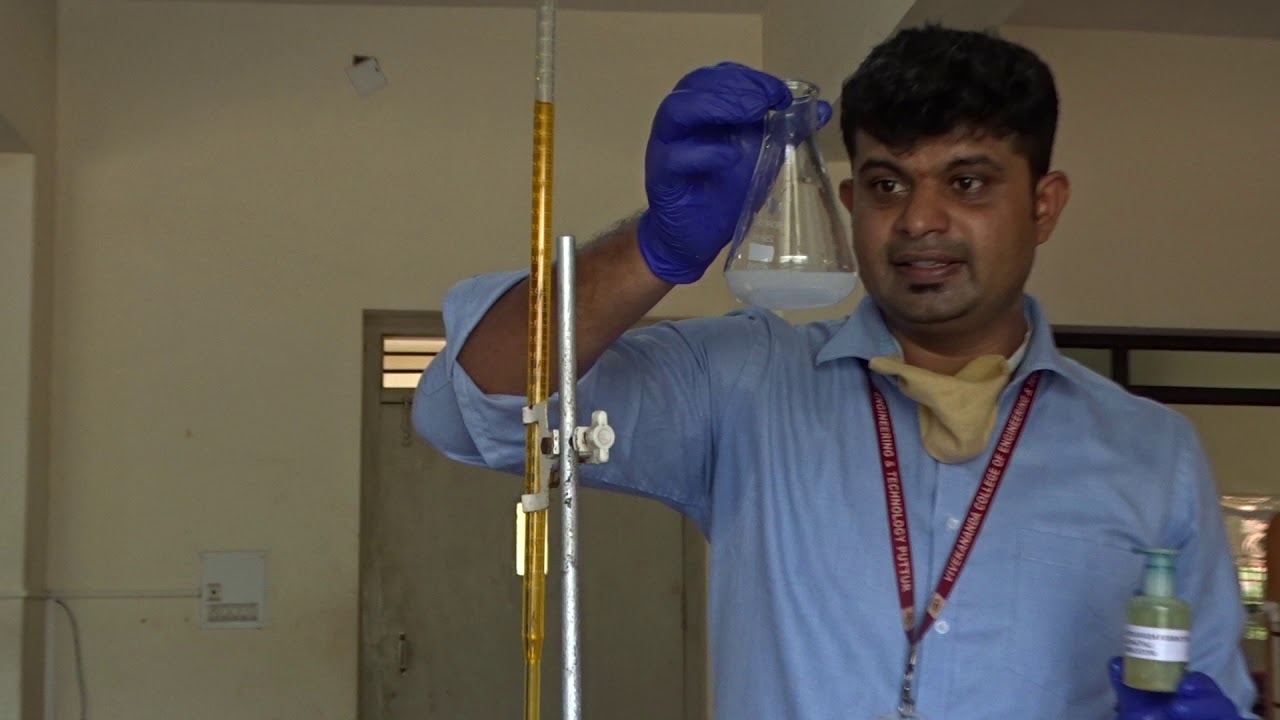 Estimation of percentage of iron in haematite ore solution