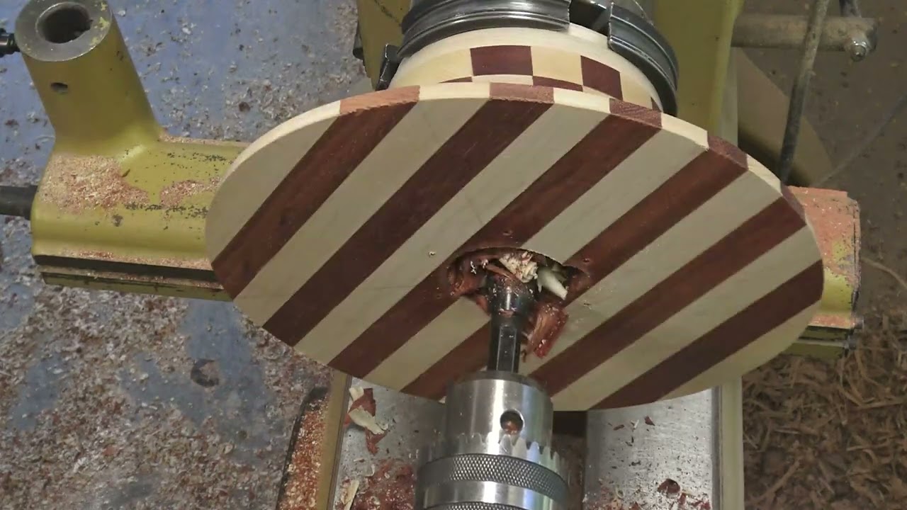 Woodturning “Checkers” bowl