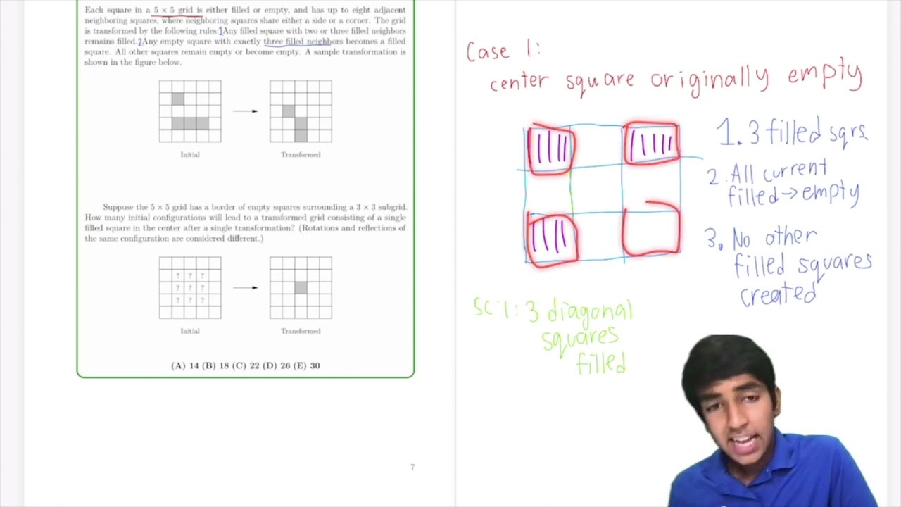2022 AMC 10B #19 / 12B #18 - Using Logic and Casework