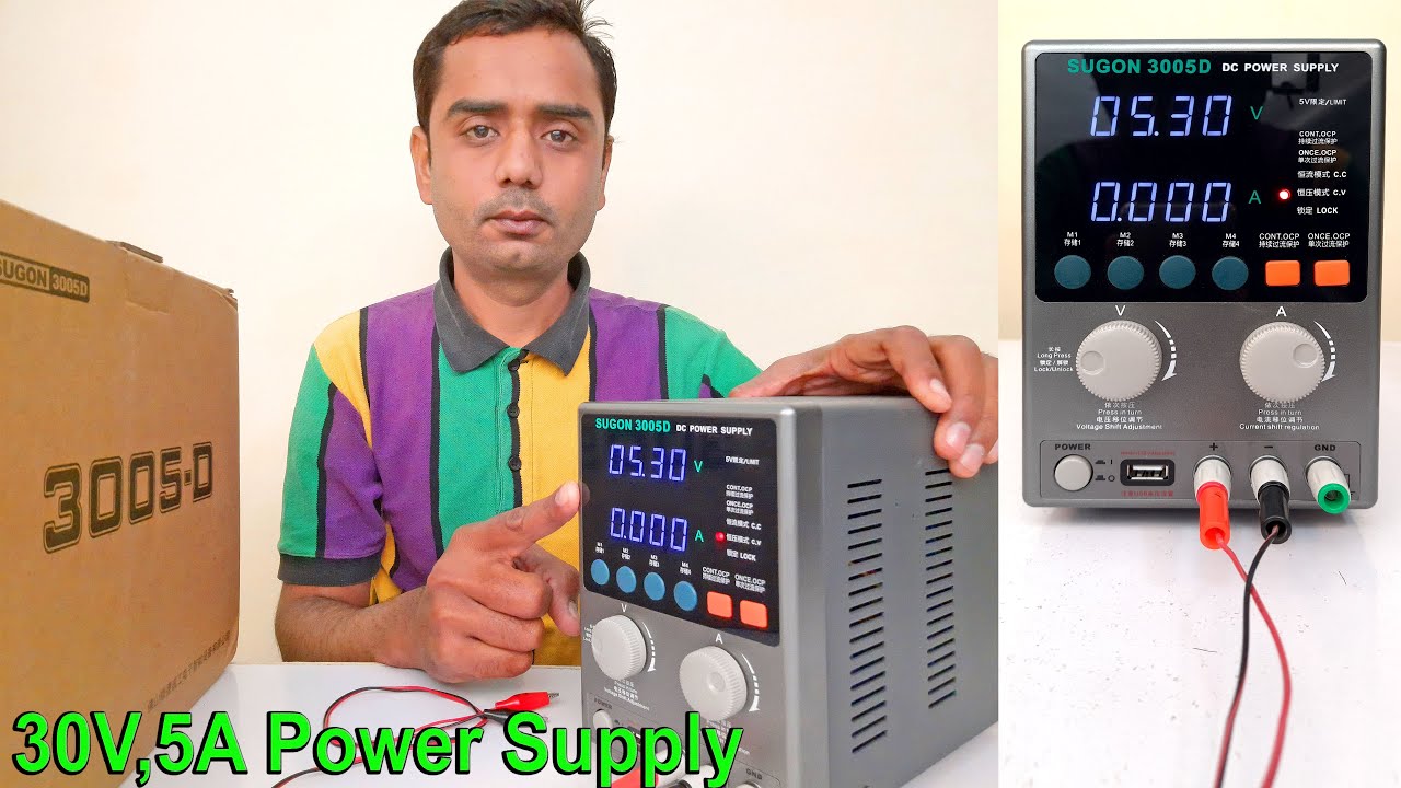 SUGON 3005D DC Regulated Power Supply for smart phone repairing unboxing & review (30V 5A)