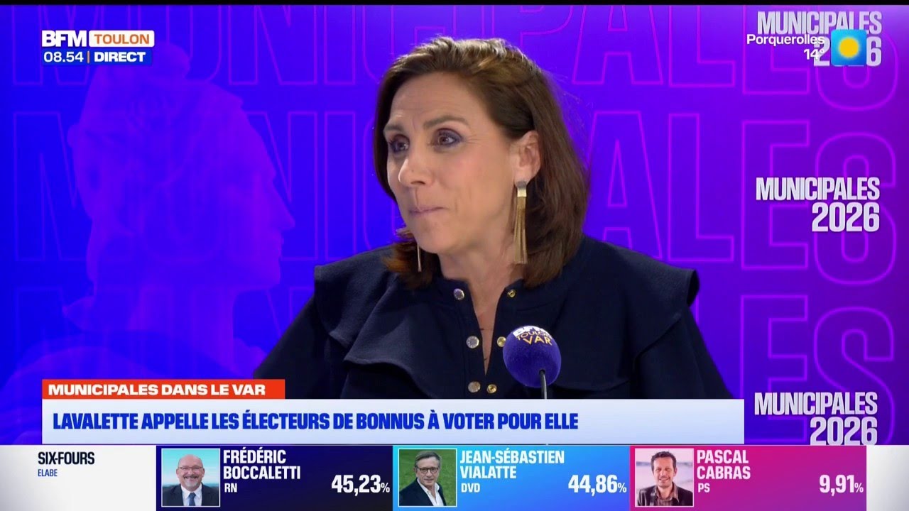En tête au premier tour à Toulon, Laure Lavalette 