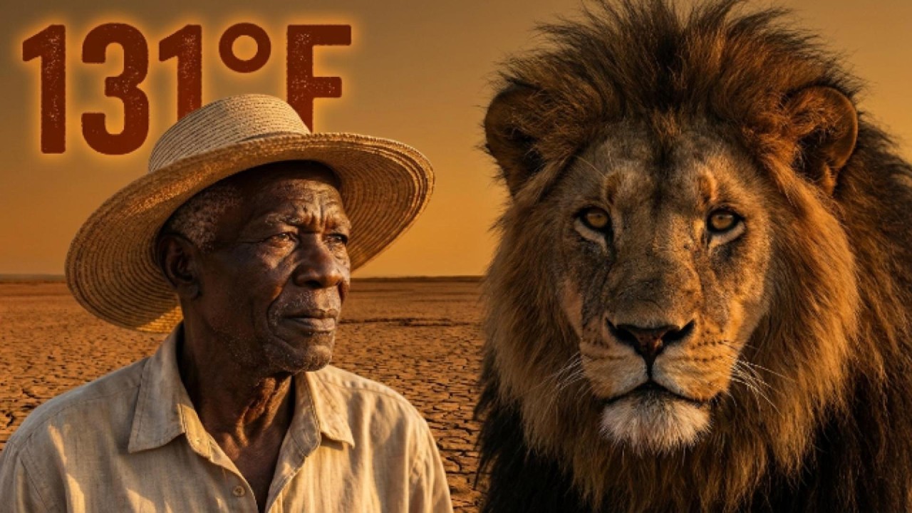At 131°F, an 80-Year-Old Man Found a Collapsing Lion — And Took Him Home