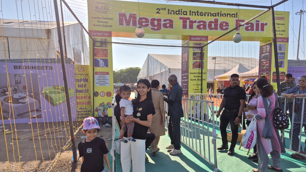   indian International Megha trade fair Athawalines surat # long # @ Jimmy chauhan 