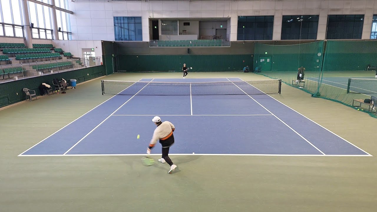 한파 걱정없는 실내코트에서 단식 빡겜 운동 많이 된다 20260125 올림픽공원