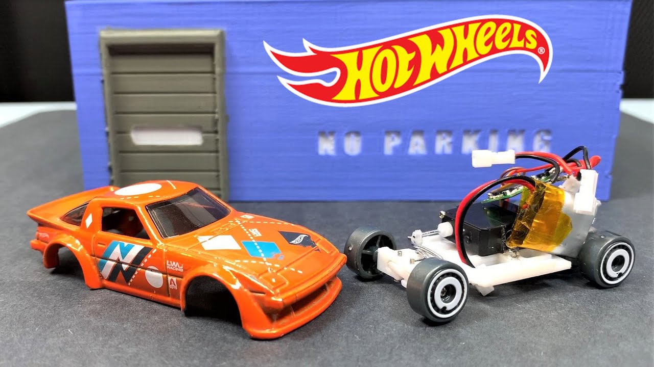 RC Hot Wheels Mazda RX7 | Самодельная радиоуправляемая модель Hot Wheels RC в масштабе 1/64, микр...