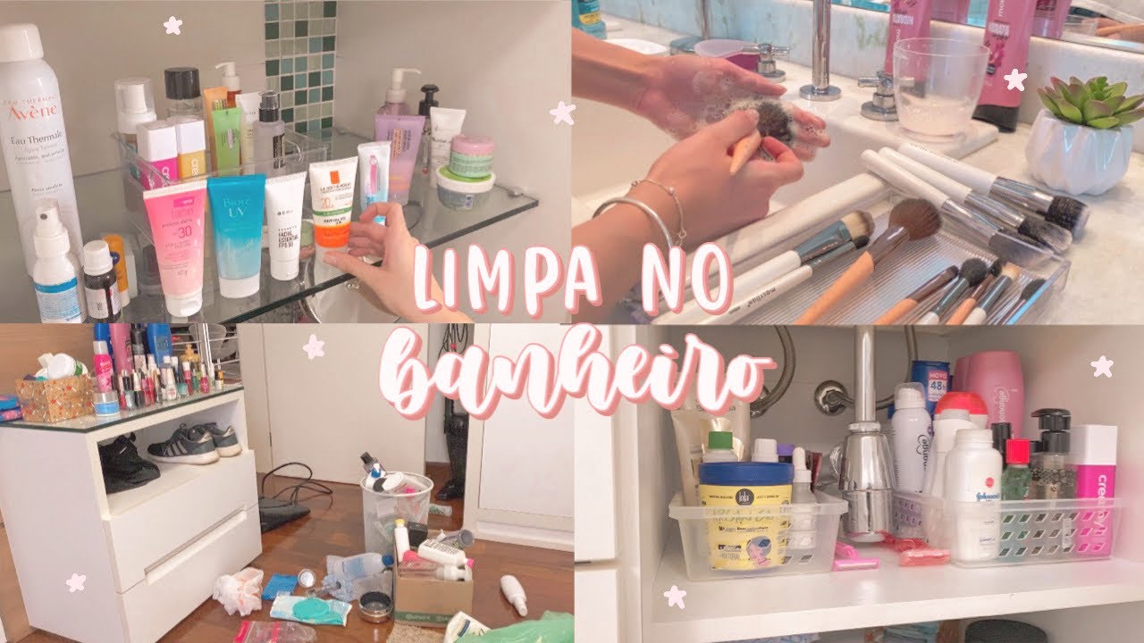 LIMPEZA E ORGANIZAÇÃO NO MEU BANHEIRO ✨ mostrei tudo que tenho!
