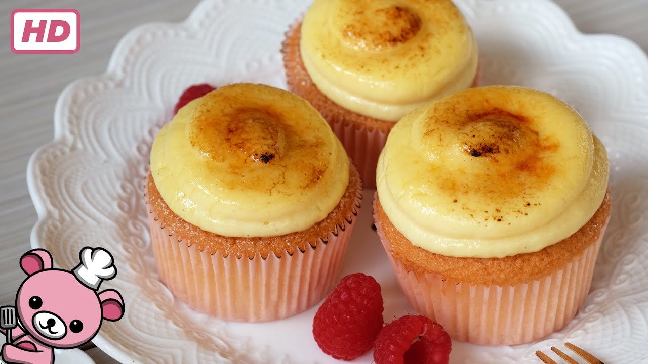 How to make Creme Brulee Cupcake (video)