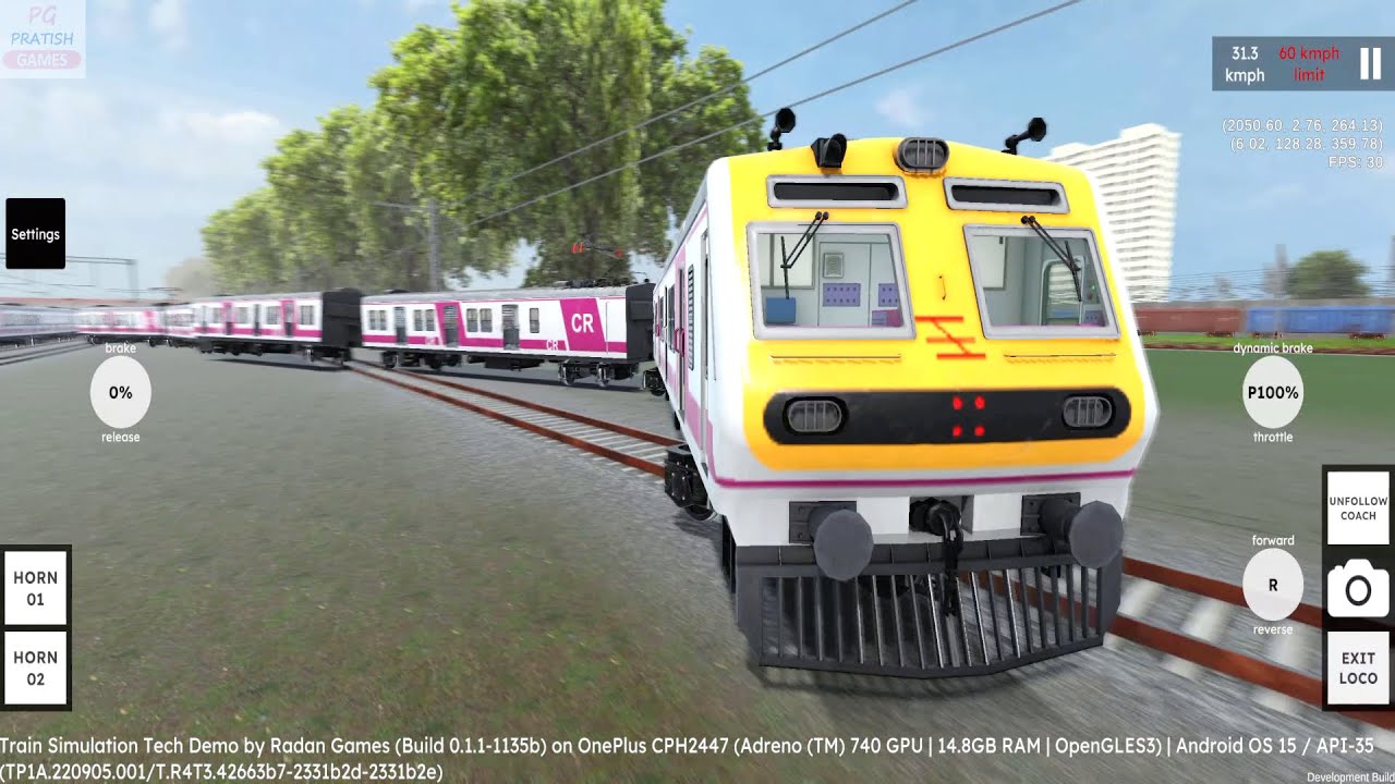 Local Train Accident in RG Train Tech Demo Android Gameplay | Indian Train Simulator | TRAIN GAMES