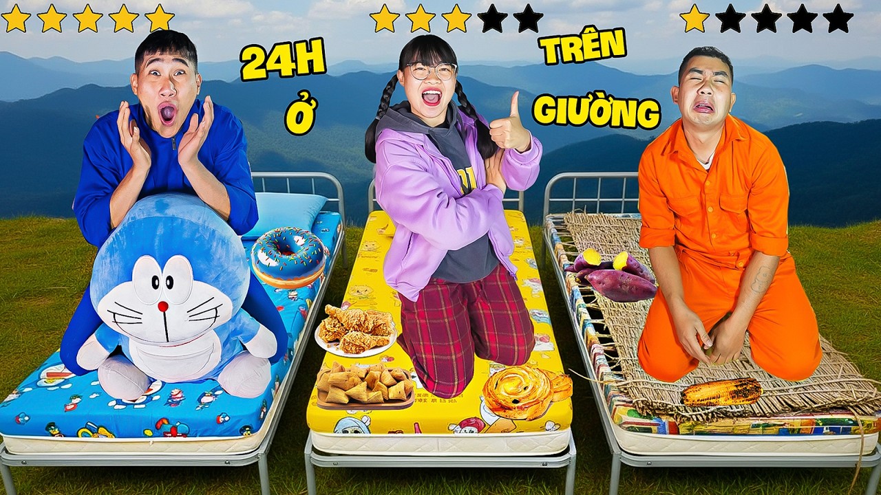 Người Cuối Cùng Còn Ở Trên Giường Nhận Ngay Chuyến Du Lịch – Hà Sam Thử Thách 24H