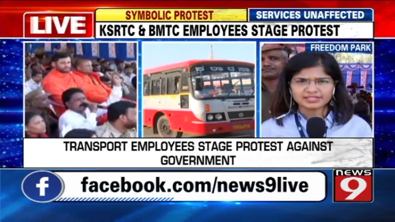 Transport employees stage protest