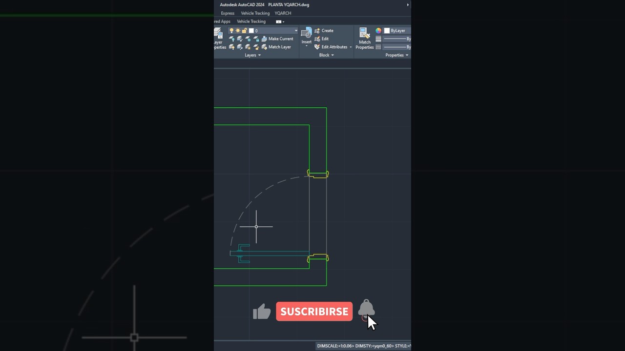 🚀 C&oacute;mo dibujar  PUERTAS en AutoCad con el plugin YQARCH 🔥