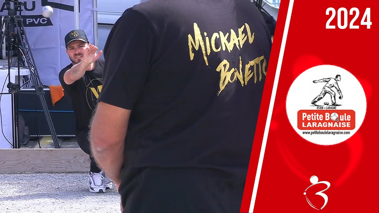 1e de poules BONETTO vs LOPEZ : National Triplette à pétanque 70e Critérium de Laragne-Monteglin