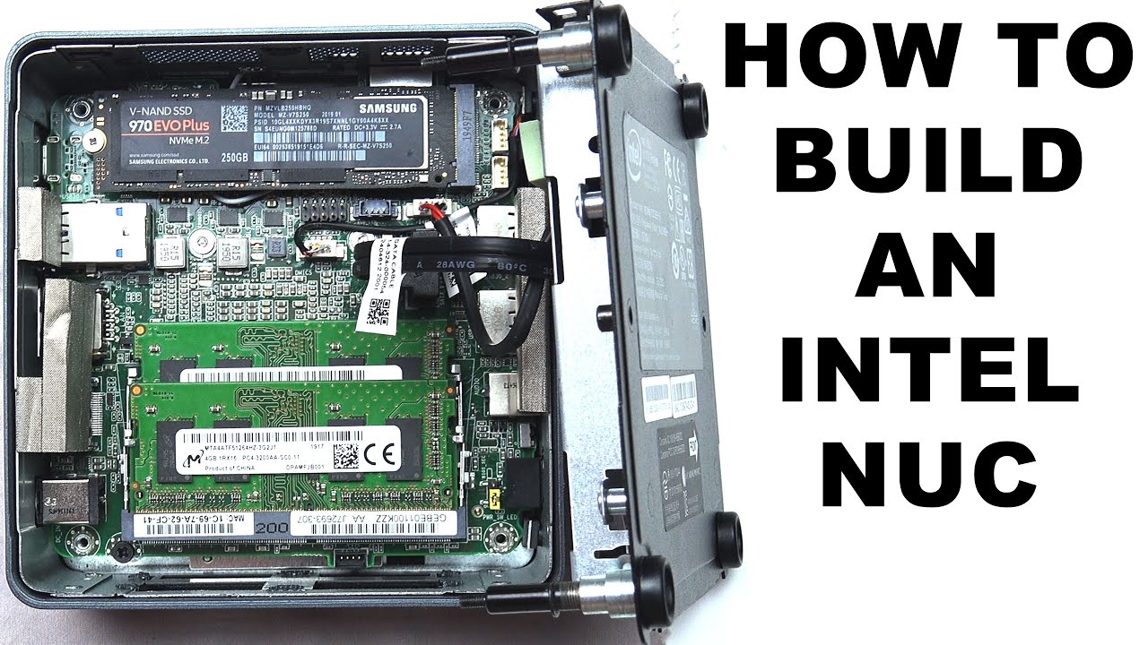 How To Build An Intel NUC Mini PC - Adding RAM Memory and NVMe M.2 SSD Storage To A NUC8i3BEH