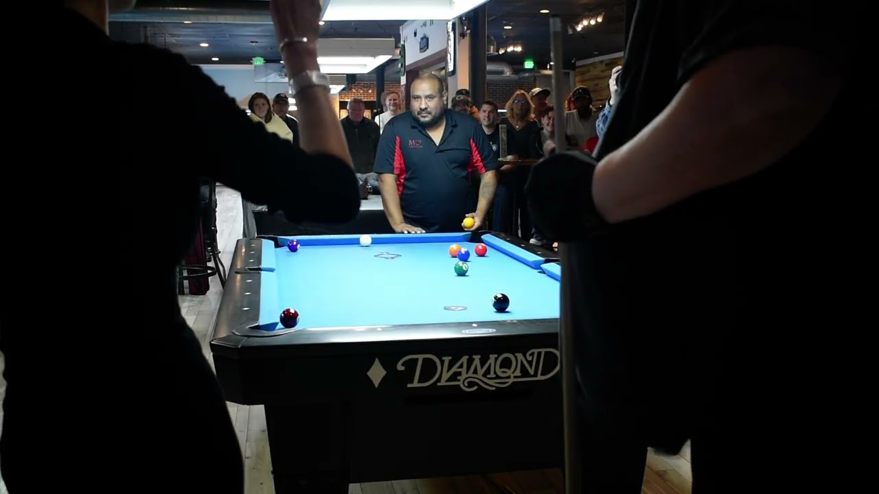 lucky 9 ball break against  Jeanette Lee