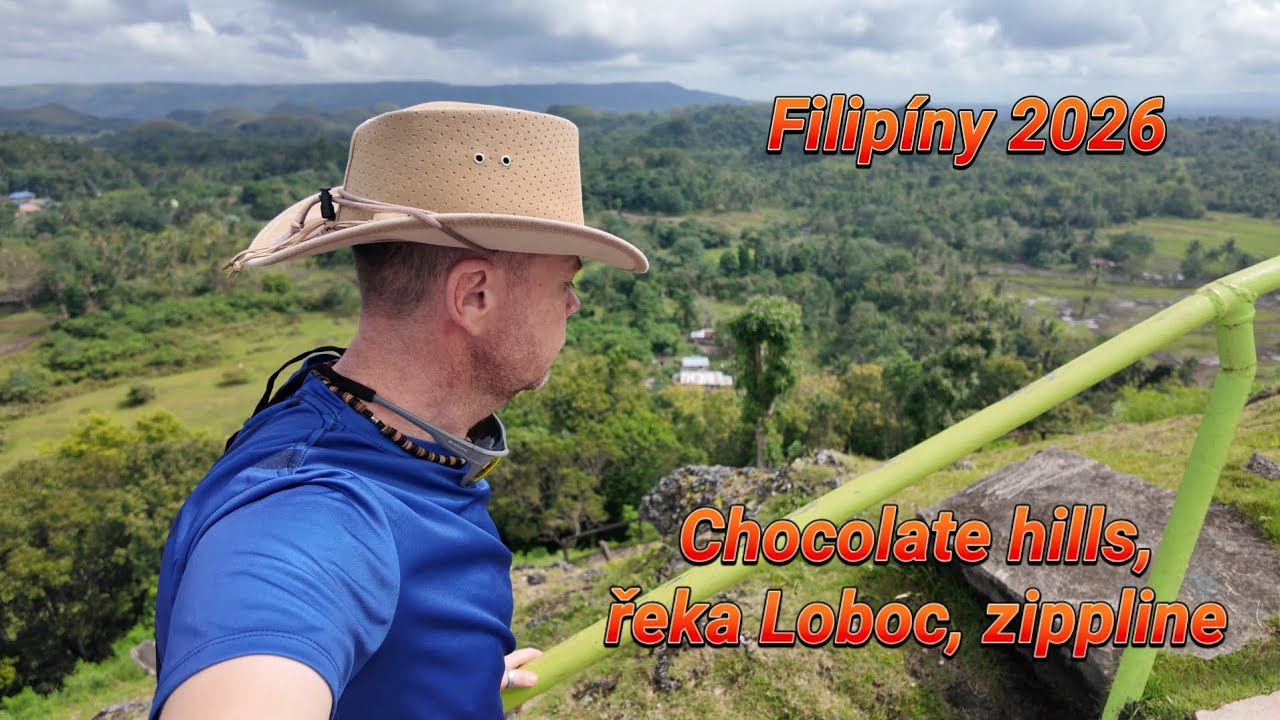 4K- Chocolate Hills, řeka Loboc, zippline- Filipíny 2026