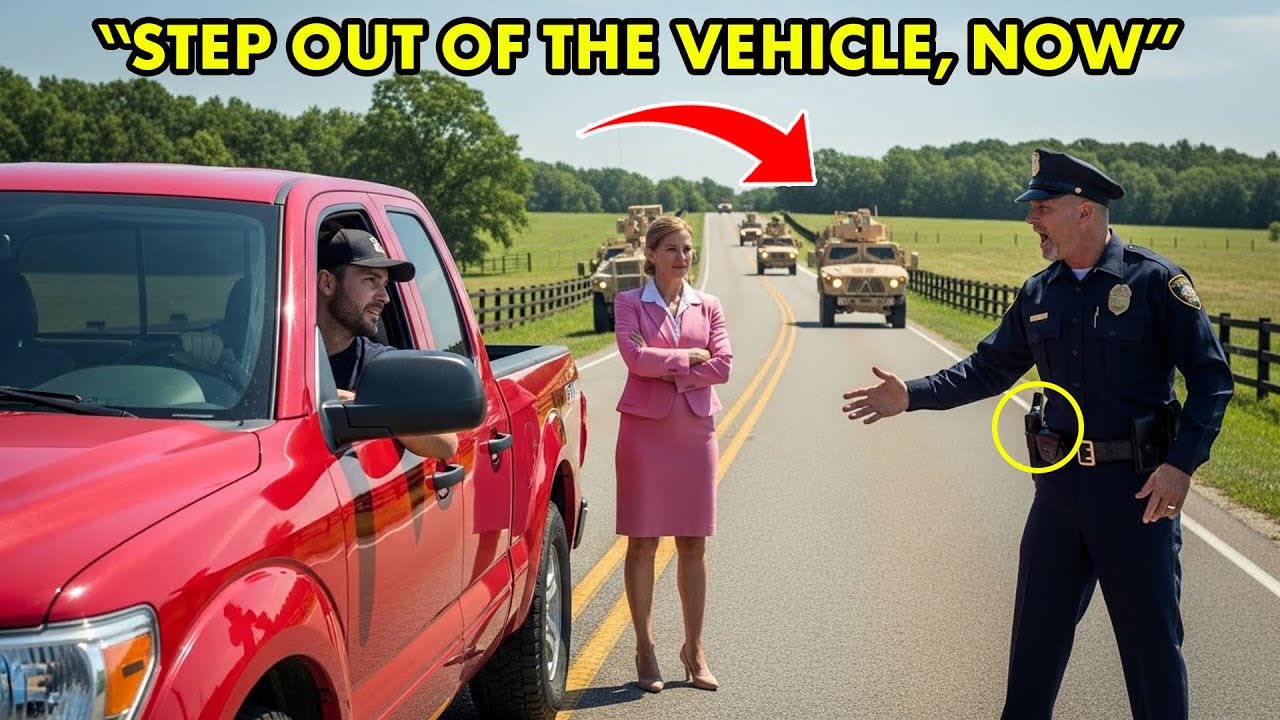 HOA Karen Ordered Fake HOA Police to Stop Me — But the Military Convoy Behind Me Surrounded Them