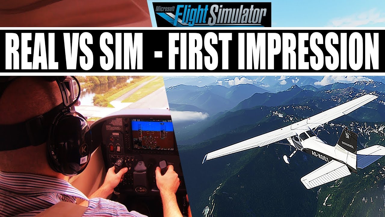 Microsoft Flight Simulator - First Impression - Real Flying Vs Sim