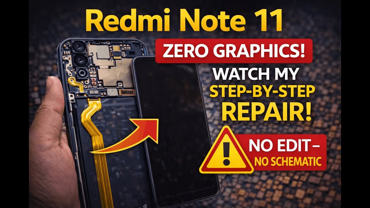 Redmi Note 11 No Graphics Fix | Step-By-Step Live Diagnosis (No Edit).