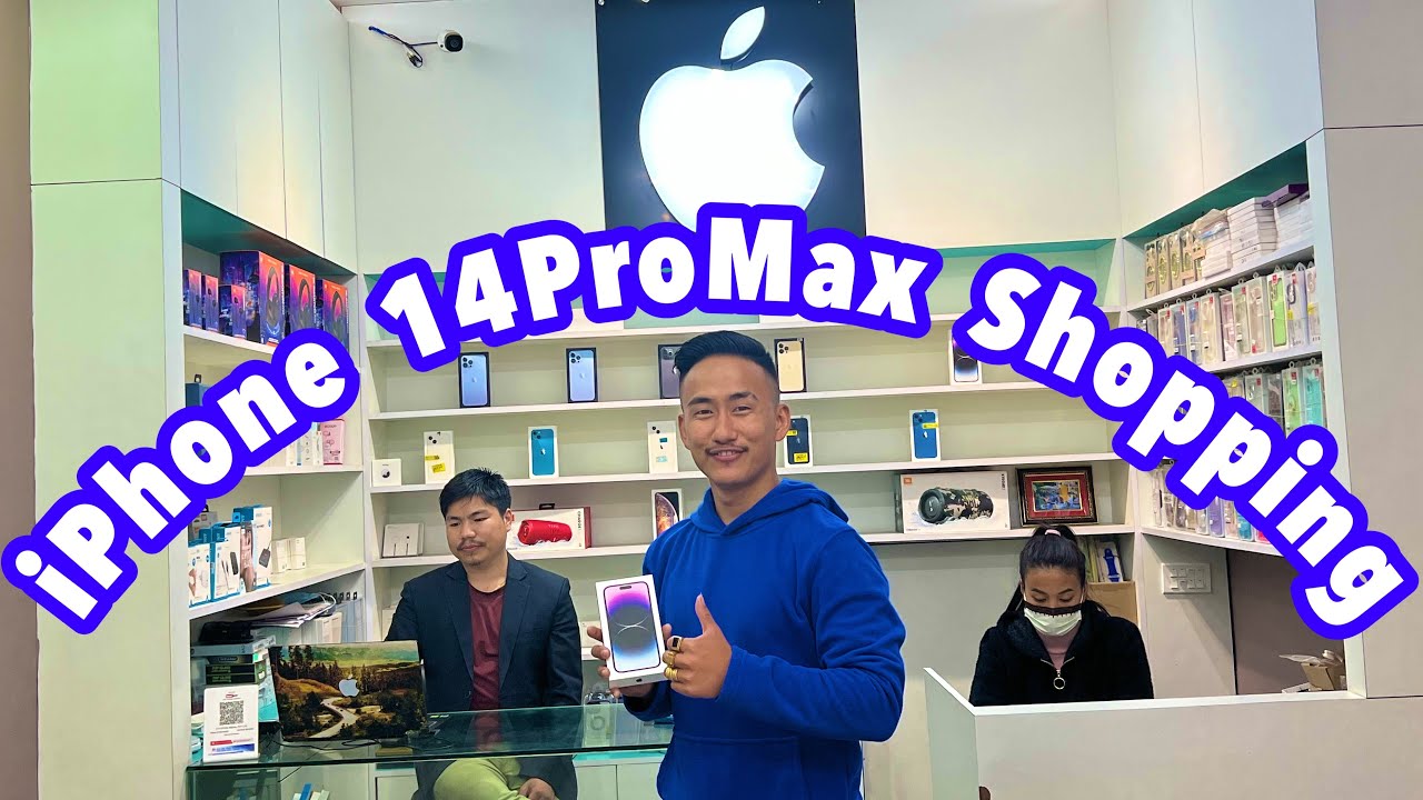 iPhone 14ProMax SHOPPING // POKHARA VLOG // 256gb PURPAL COLOUR // Only at - A P STORE