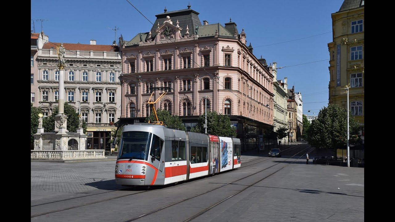 [BRNO - Škoda 13T0 ev.č. 1901] Linka 4  Obřany, Babická - Mostecká (jízda)