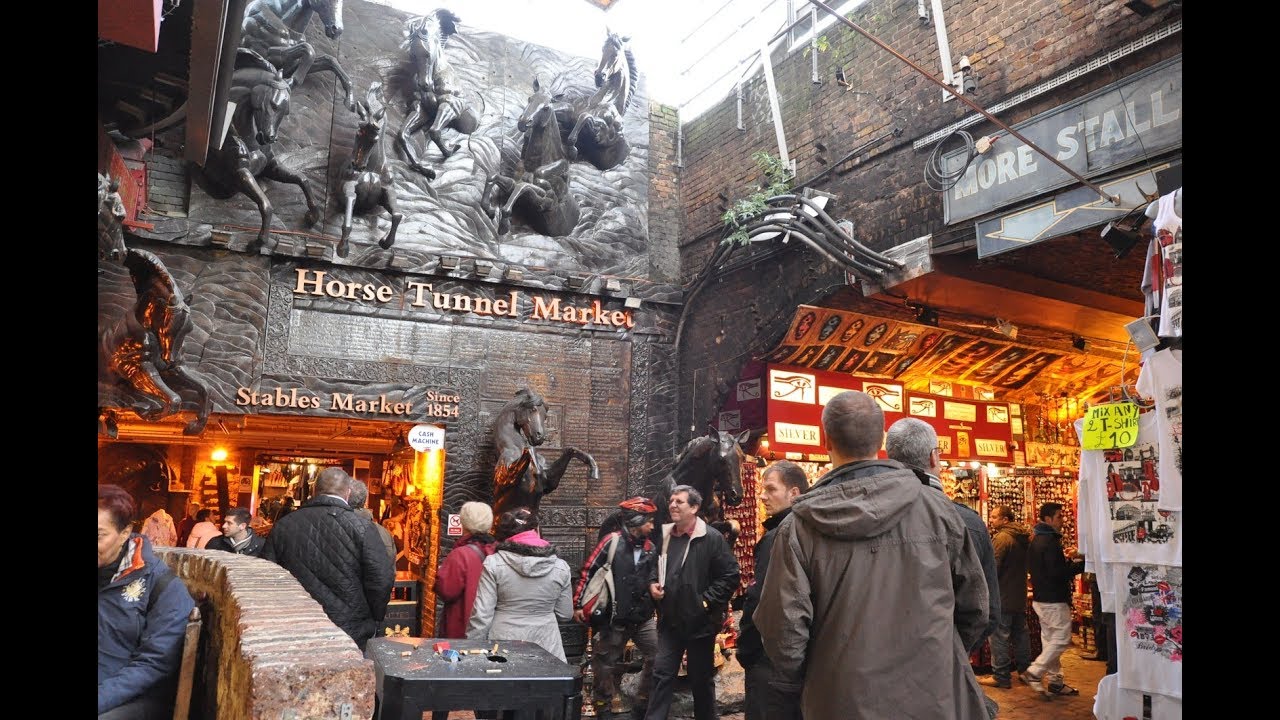 Horse tunnel market, Stables market in Camden Town, London, UK