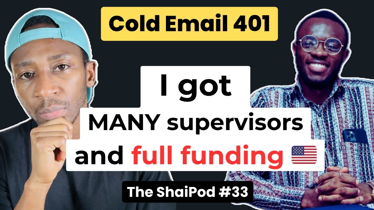 Why my COLD EMAILS got professors interested in me and gave me full funding