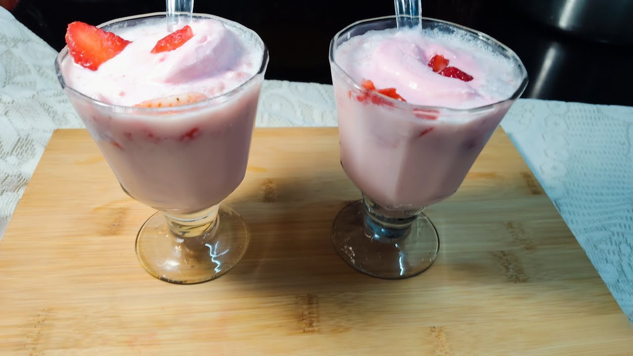 Strawberry Milk Shake | RKs Food Channel