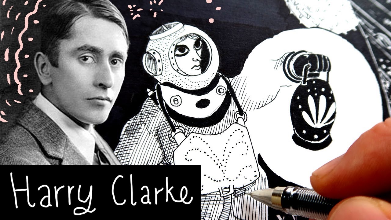 Understanding HARRY CLARKE ~ Learning to Draw like ~ Full Process