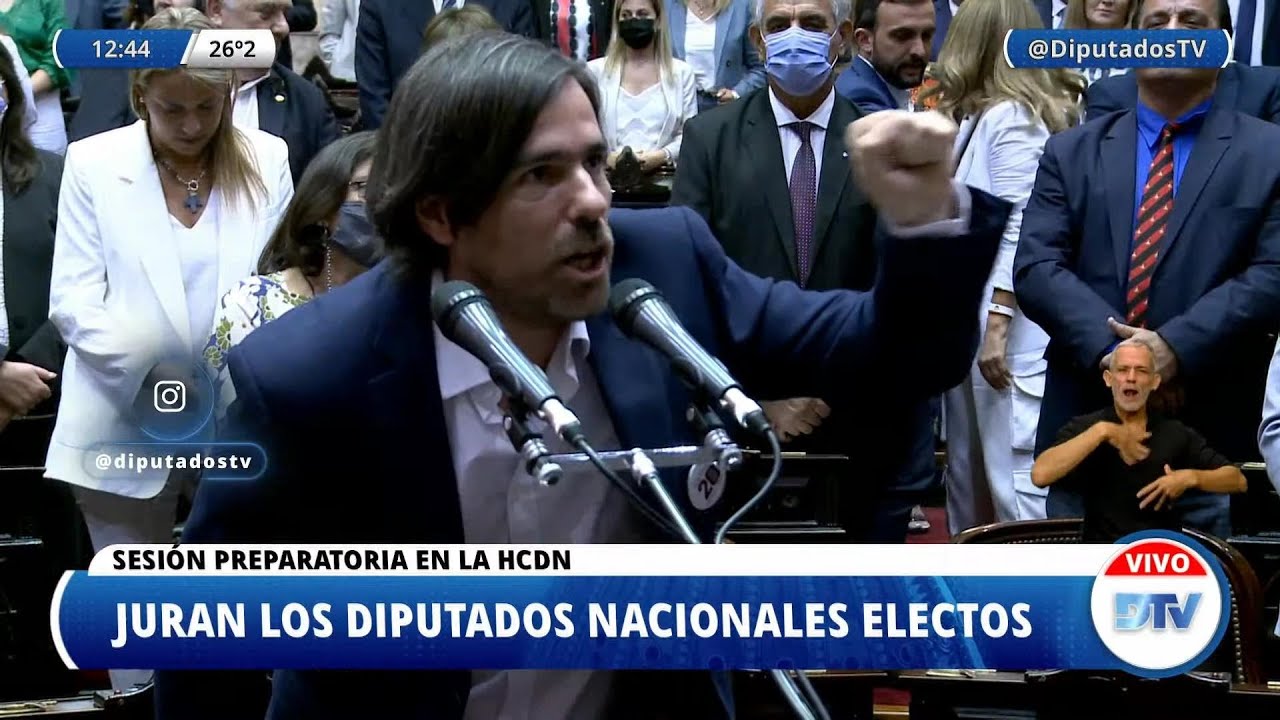 Nicol&aacute;s del Ca&ntilde;o jura como diputado nacional.