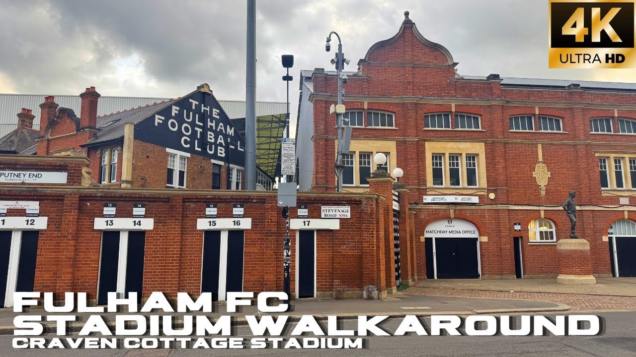 FULHAM FC STADIUM WALKAROUND -  Premier League Stadiums Part 4  ⚽️ | Craven Cottage Stadium [4K]