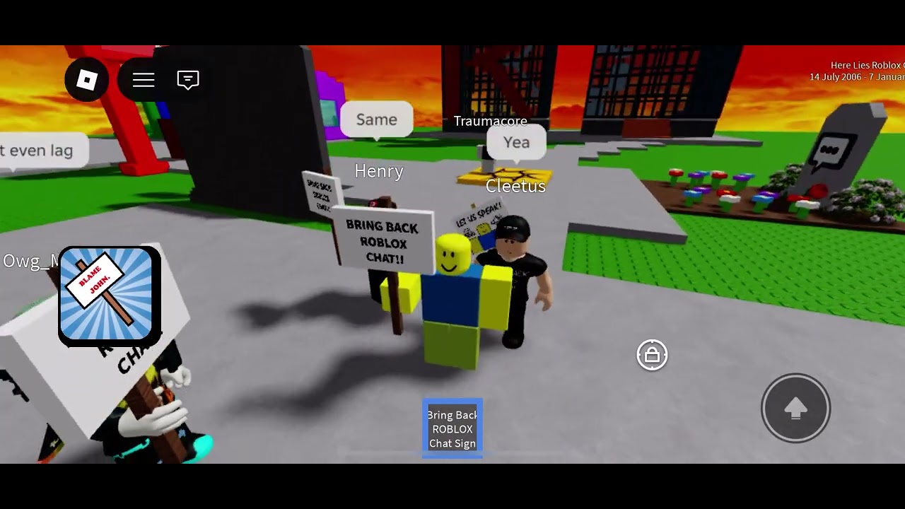 We want chat back Roblox 