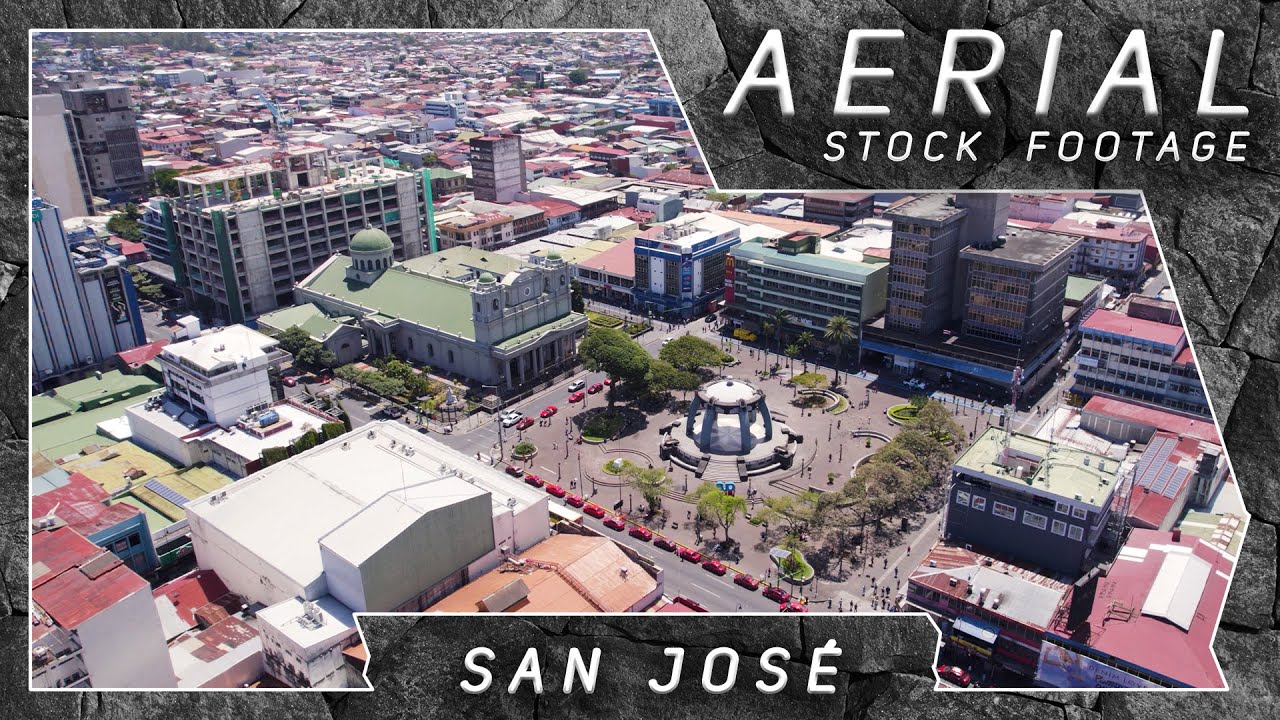 San José ● Costa Rica 🇨🇷 | 4K Aerial Drone Stock Footage