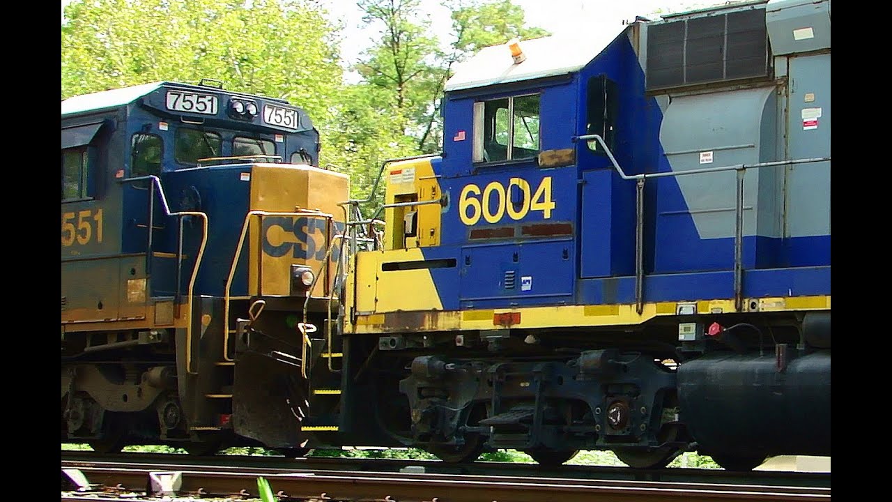 CSX Freight Train Meet in St. Denis Station, Maryland