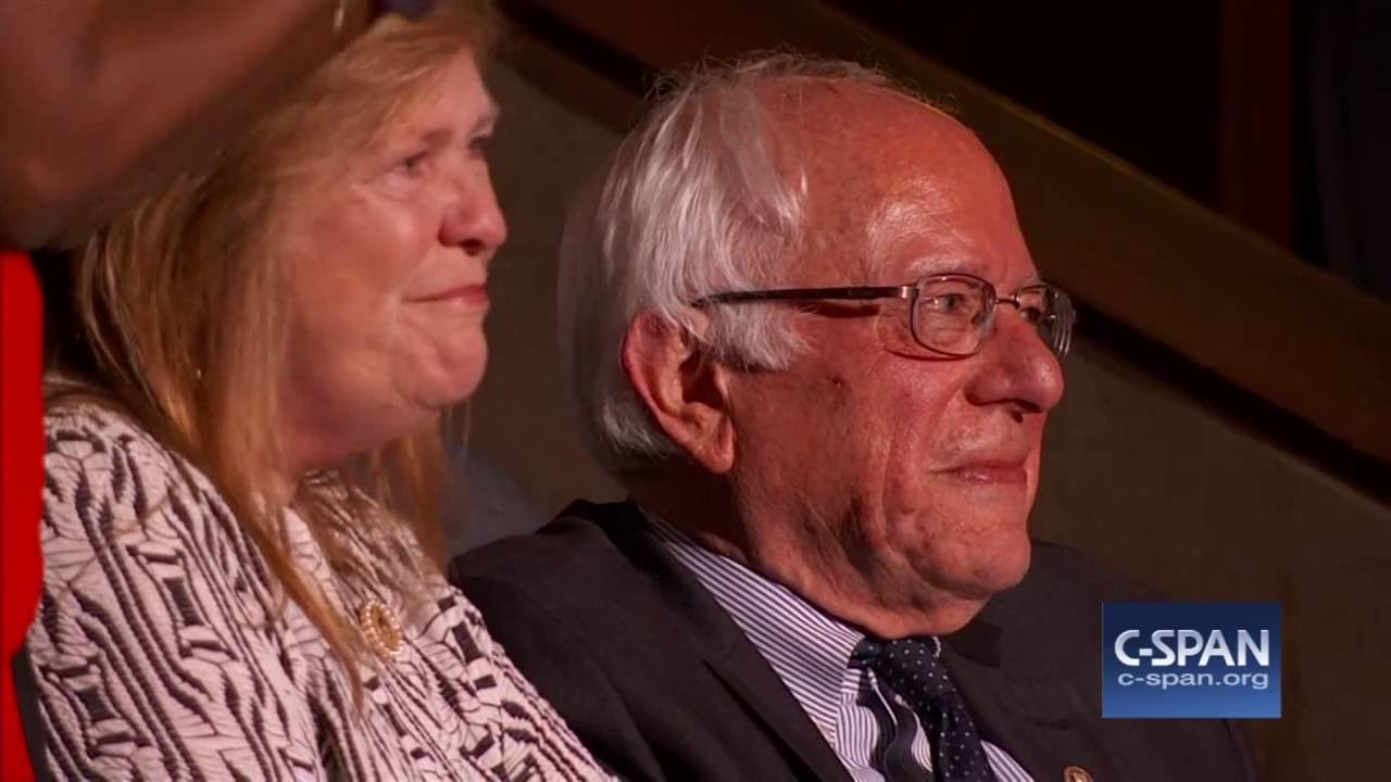 Larry Sanders casts vote for brother Bernie Sanders at Democratic National Convention (C-SPAN)